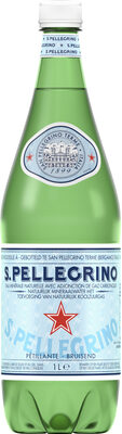 San Pellegrino sparkling water bottle